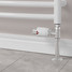 M-TRV-072-ST-W-PIP-LS04 - Ramone Modern TRV White Towel Radiator Valves M-TRV-072-ST-W-PIP-LS04 - Ramone Modern TRV White Towel Radiator Valves